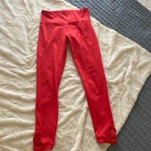 Red leggings